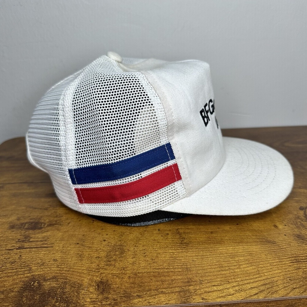 Vintage IBF Goodrich T/A Radials Tires 2 Stripe Mesh Trucker Snapback Hat 80s - Picture 2 of 4